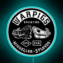 Load image into Gallery viewer, Mad Head brewing RGB neon sign lightblue