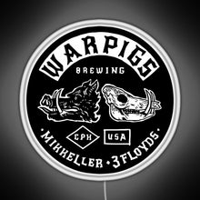 Load image into Gallery viewer, Mad Head brewing RGB neon sign white