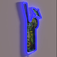 Load image into Gallery viewer, Colorful Mai Tai cocktail-inspired RGB LED neon wall decor lighting