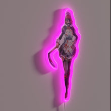 Load image into Gallery viewer, Eye-catching Neon Sign Featuring Maid and Robot Invasion Scene