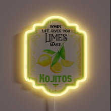 Load image into Gallery viewer, Neon bar decoration for home with colorful cocktail vibes lighting.
