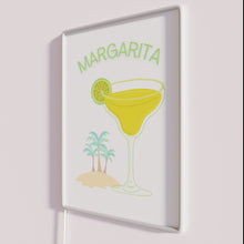 Load image into Gallery viewer, Colorful Neon Margarita Cocktail Sign with Vibrant RGB LED Lighting