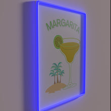 Load image into Gallery viewer, Vibrant Neon Light Sign for Home Bar with Margarita Cocktail Design