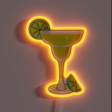 Load image into Gallery viewer, Vibrant Neon Margarita Cocktail Sign for Your Fiesta Ambiance Bar.
