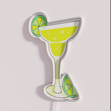 Load image into Gallery viewer, Vibrant Margarita cocktail bar decor neon sign with RGB lighting
