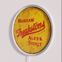 Load image into Gallery viewer, RGB Neon Triangle Sign Advertising Masham's Theakston's Legendary English Beer Brand