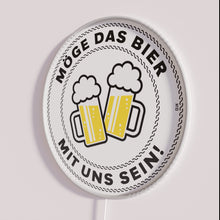 Load image into Gallery viewer, May the Beer Be With Us Neon Bar Sign Decoration