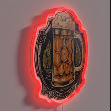 Load image into Gallery viewer, Measure Up Your Craft Beer with This Vibrant Neon Sign
