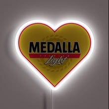 Load image into Gallery viewer, Glowing love and happiness illuminated with vibrant Medalla Light colors