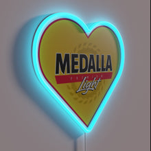 Load image into Gallery viewer, Glowing medallion wall decor with heartwarming love in radiant colors
