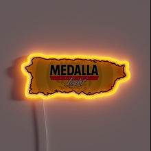Load image into Gallery viewer, Authentic Medalla Light Beer Sign from Puerto Rico in Color