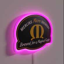Load image into Gallery viewer, Merlin Brewing Company Ltd Neon Sign with RGB Colour Changing