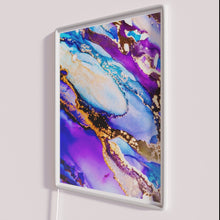 Load image into Gallery viewer, Vibrant metallic dreamcatcher RGB neon sign decorates any room interior.