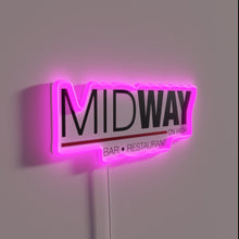 Load image into Gallery viewer, Eye-catching Retro-Style Midway on High Neon Sign with RGB Lighting