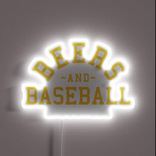 Load image into Gallery viewer, Vibrant Milwaukee Brewers themed RGB neon LED lighted wall decor