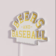Load image into Gallery viewer, RGB Neon Milwaukee Baseball Sign with Customizable Color Changing Design