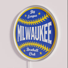 Load image into Gallery viewer, Vintage MLB baseball stadium inspired white and colored neon lighting