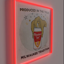 Load image into Gallery viewer, Authentic Milwaukee Craftsmanship Shines Through in Vibrant RGB Neon Sign