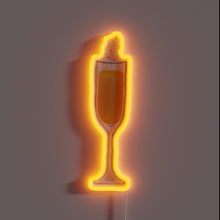 Load image into Gallery viewer, Brighten up your bar with this vibrant Mimosa drink sign.