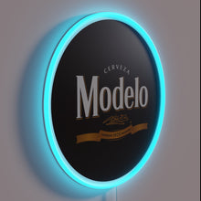 Load image into Gallery viewer, Vibrant Modelo Beer Sign with Color-Changing RGB Neon Glow Letters