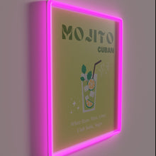 Load image into Gallery viewer, Vibrant Mojito Cocktail Art Sign Brings Tropical Fun to Your Kitchen