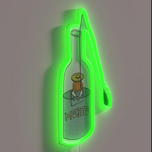 Load image into Gallery viewer, Vibrant Mojito LED Sign with Color-Changing Effects and Tropical Ambiance
