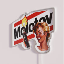 Load image into Gallery viewer, Bold modern Molotov cocktail RGB color neon bar decoration lighting