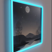 Load image into Gallery viewer, Dreamy Moonlight Glow with Color-Changing RGB Neon Lighting Effects