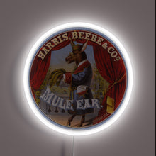 Load image into Gallery viewer, Vibrant RGB Neon Sign Featuring Distressed Mule Ear Artwork