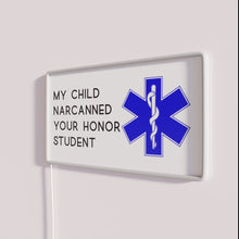 Load image into Gallery viewer, Neon Honor Student Decal Sign for Home or Office Display