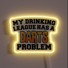 Load image into Gallery viewer, Add some humor to your game with this neon sign.