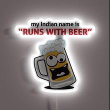 Load image into Gallery viewer, Unique Personalized Indian-Inspired Neon Sign with Colorful Tribal Design Accents