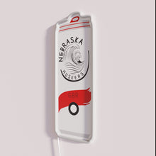 Load image into Gallery viewer, Neon Nebraska State Symbol White Claw Beer Sign for Bars