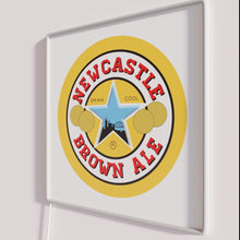 Load image into Gallery viewer, RGB Illuminated Newcastle Brown Ale Logo Bar Neon Wall Decoration