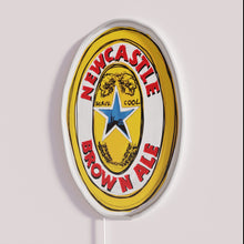 Load image into Gallery viewer, Vibrant Newcastle Brown Ale Pop Art Neon Sign for Bars and