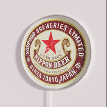 Load image into Gallery viewer, Neon Nippon Beer Sign, Vibrant RGB Illuminated Japanese Pub Decor Accents