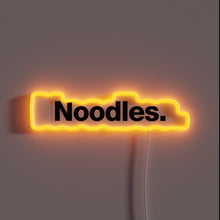 Load image into Gallery viewer, Vibrant noodle-themed neon sign perfect for futuristic kitchen decor accents.