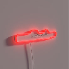 Load image into Gallery viewer, North Carolina Script in bold, colorful RGB LED neon letters