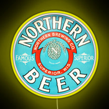 Load image into Gallery viewer, Northern Beer RGB neon sign yellow