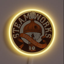 Load image into Gallery viewer, Offcial Brewing Steamworks custom neon sign