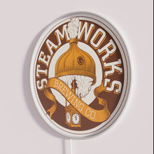 Load image into Gallery viewer, Official Steamworks Brewing Co. Neon Sign with Colorful RGB Lighting