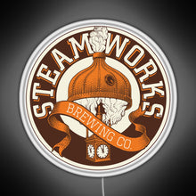 Load image into Gallery viewer, Offcial Brewing Steamworks RGB neon sign white