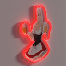 Load image into Gallery viewer, Traditional German themed neon sign for Oktoberfest parties and bars.