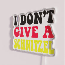 Load image into Gallery viewer, Traditional German Oktoberfest vibes with humorous 'I don't care' neon sign.