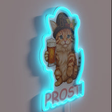 Load image into Gallery viewer, Add vibrant Oktoberfest spirit with our colorful neon Prost sign.