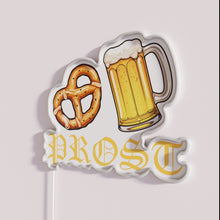 Load image into Gallery viewer, Color-changing Oktoberfest neon bar decor with German-inspired Prost lighting design.