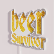Load image into Gallery viewer, RGB Neon Sign with Beer and German Sausage Motif