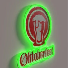 Load image into Gallery viewer, Add authentic German flair with our Oktoberfest red neon light.