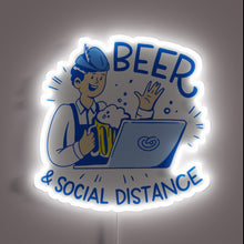 Load image into Gallery viewer, Vibrant Oktoberfest Social Distance Sign for COVID Lockdown Awareness