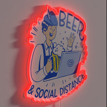 Load image into Gallery viewer, Oktoberfest Celebration in Quarantine: Social Distance Covid Lockdown Sign